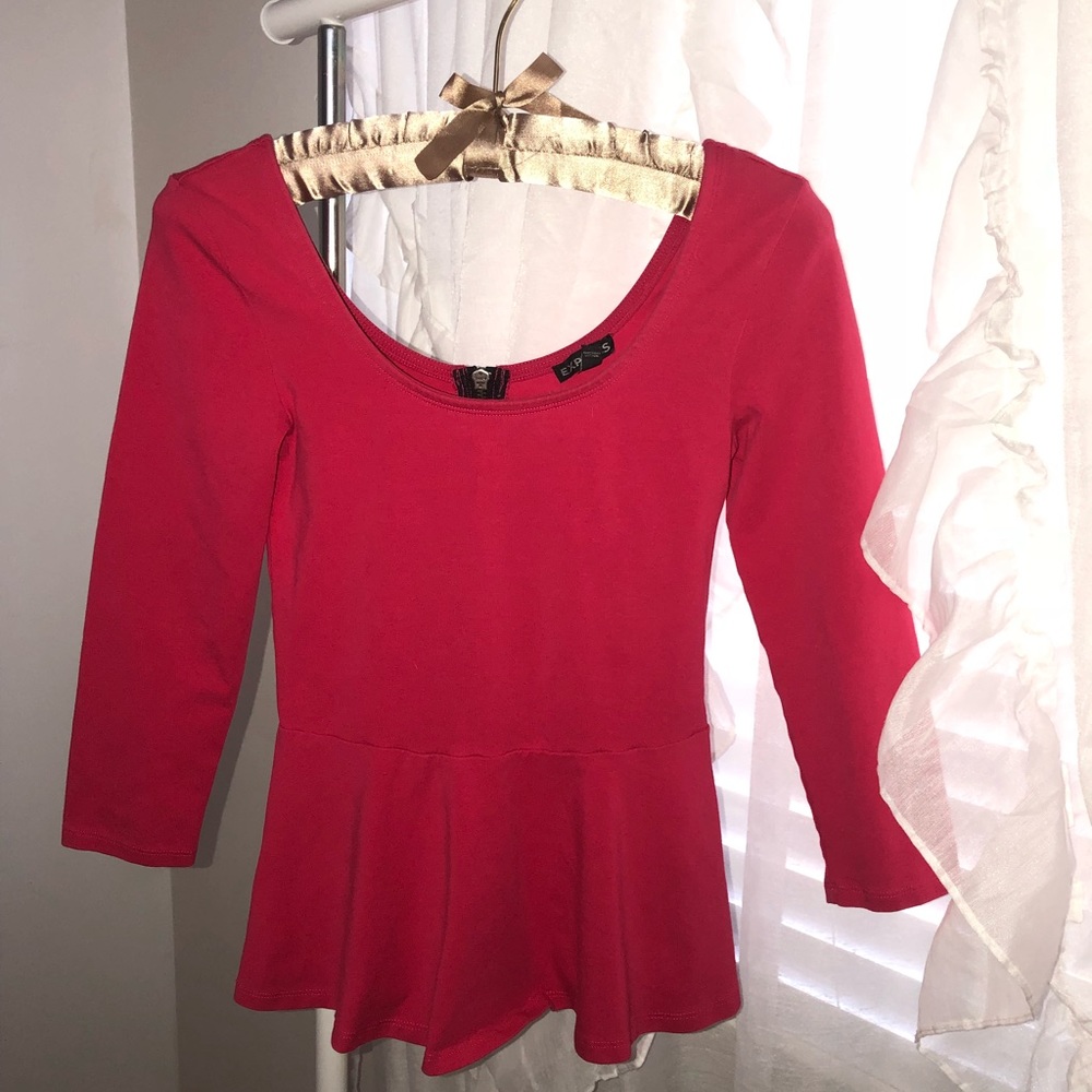Express Peplum Waist Top
